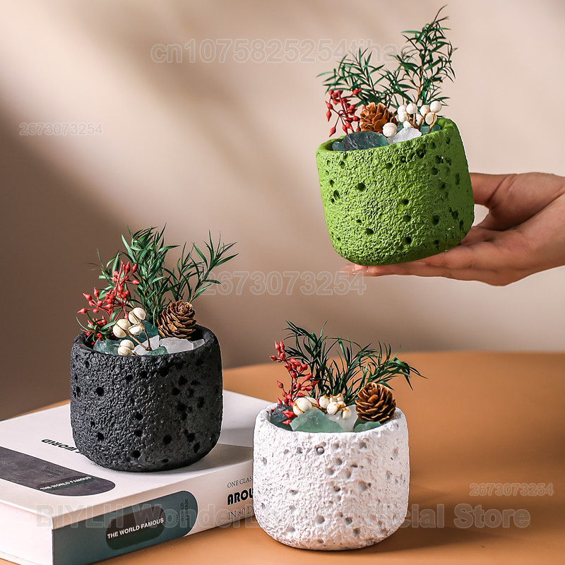 Home Fragrance Jar - Ornamen Batu Diffuser, Wadah Batu Diffuser