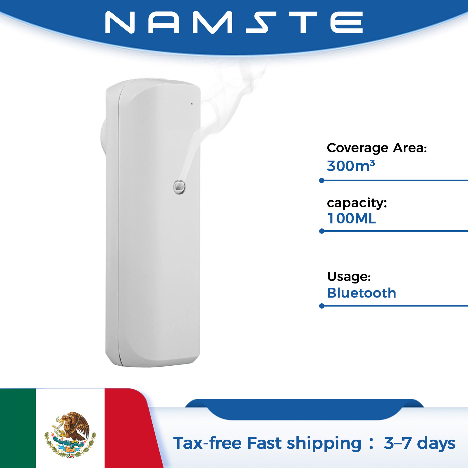 Home Fragrance And Diffuser - NAMASTE Diffuser Minyak Aromatik Bluetooth, Diffuser