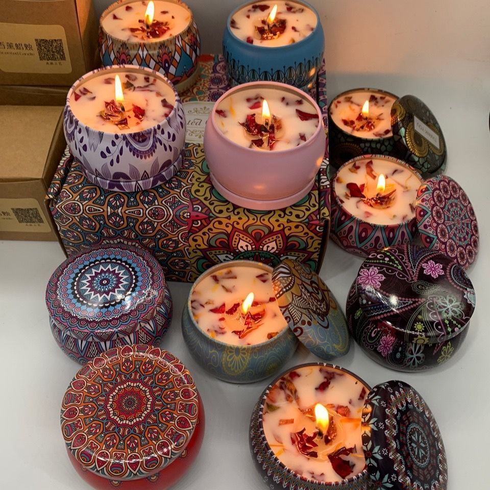 Home Fragrance Jar - 1 Buah Lilin Kaleng Vintage Lilin