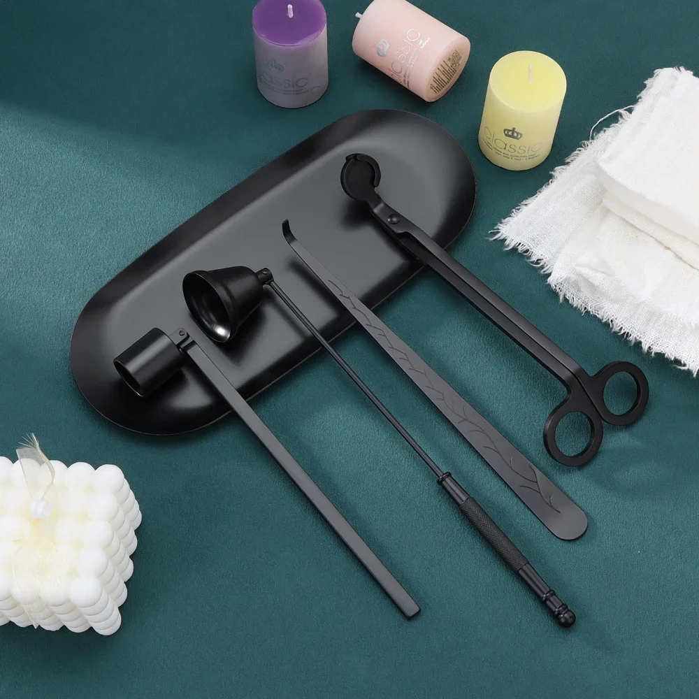Home Fragrance Gift Set - Kit perawatan lilin besi tahan karat,