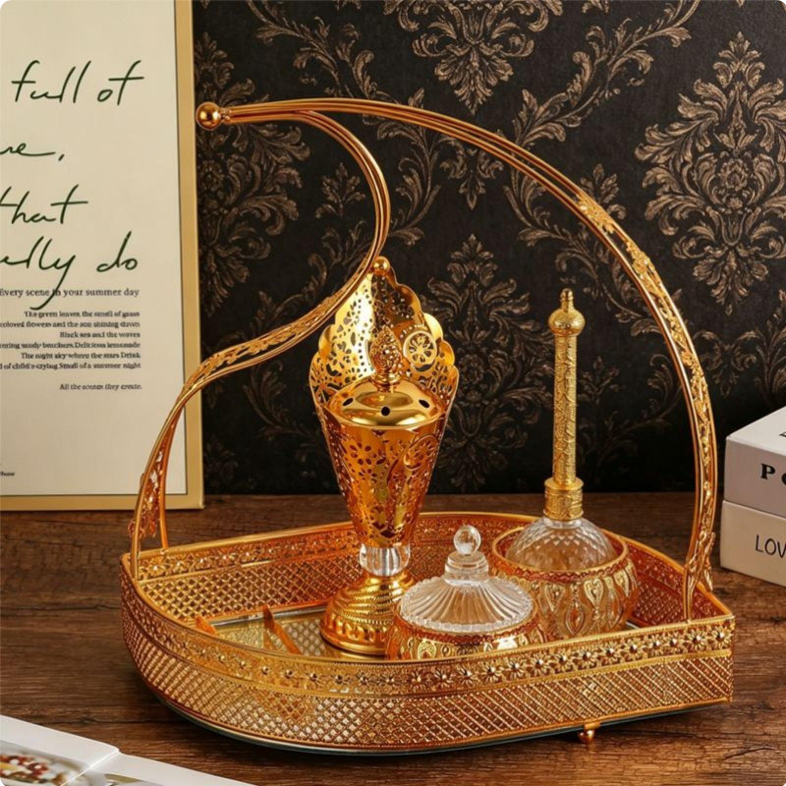 Home Fragrance Luxury - 5 Buah Set Nampan Aroma Hias