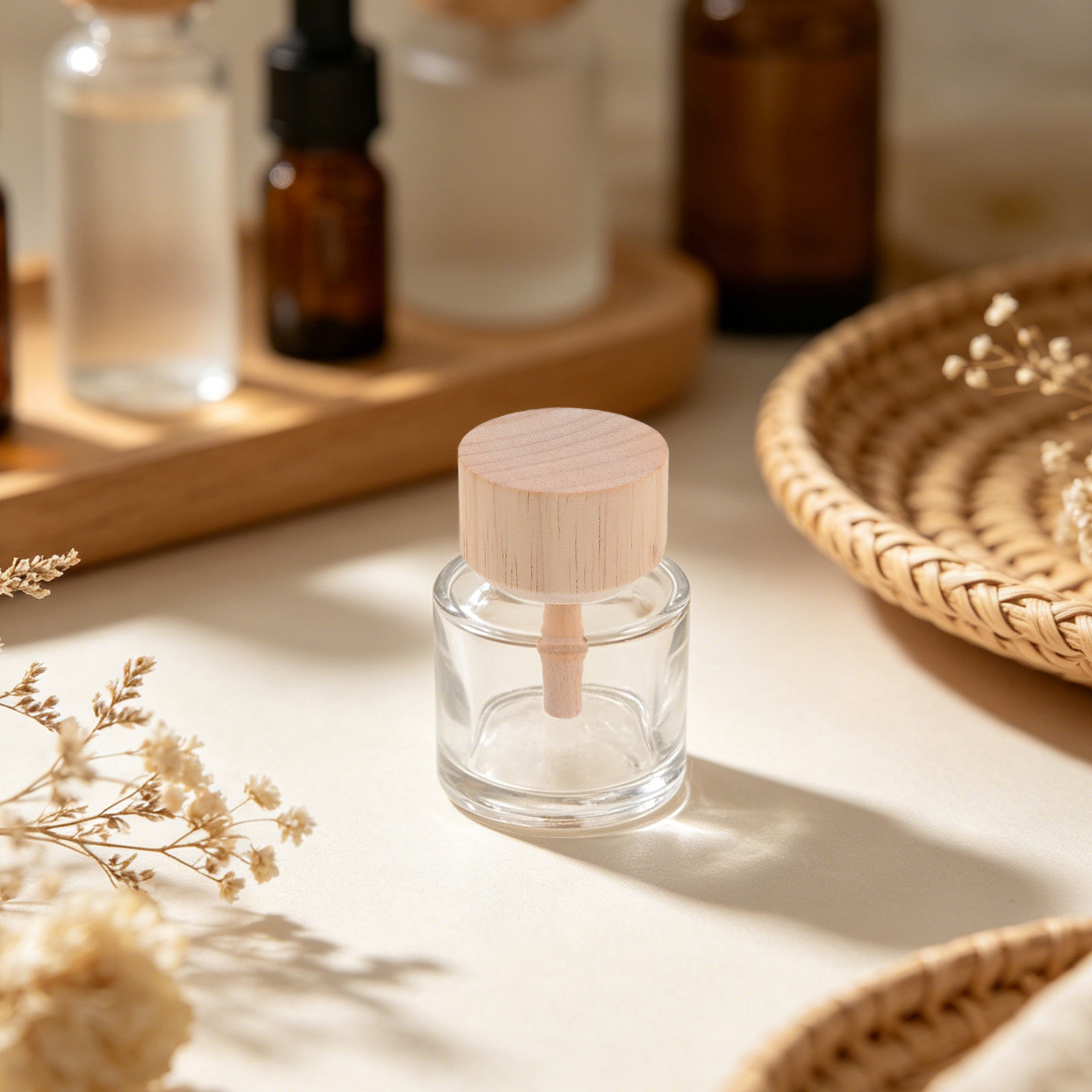 Home Fragrance Jar - 2 Buah Botol Diffuser Reed Kaca