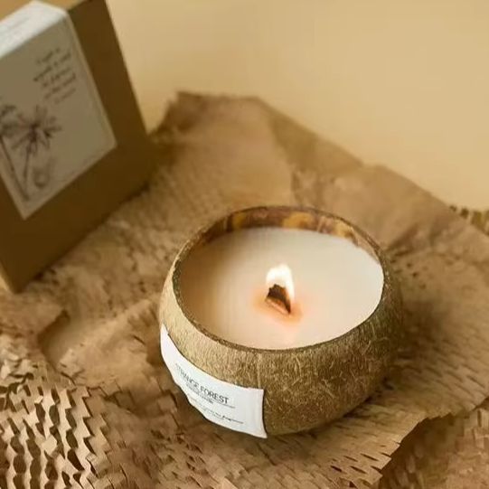 Lilin Aroma Kulit Kelapa Alami - Home Fragrance Essence ulasan dan harga