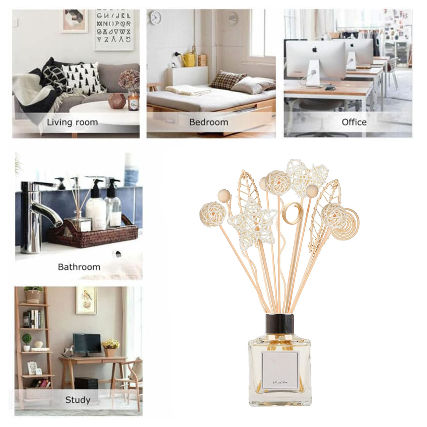 5/15 Buah Stik Diffuser Rotan  - Home Fragrance Diffuser Refills ulasan dan harga