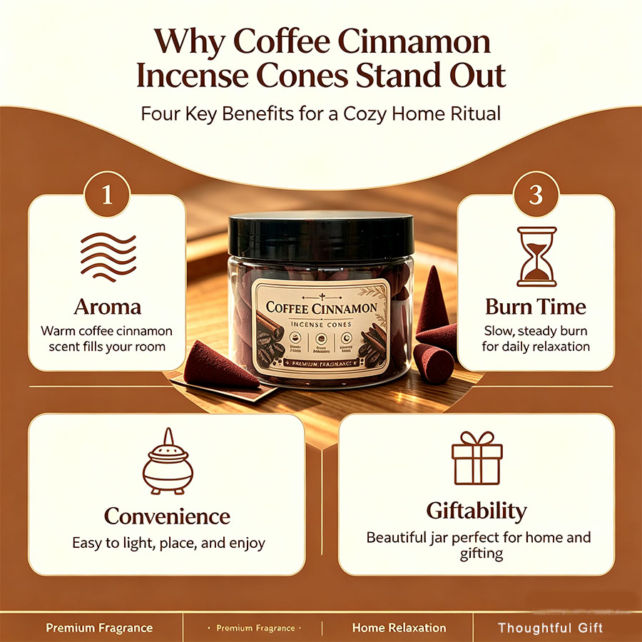 Kerucut dupa rasa kopi premium - Home Fragrance Jar ulasan dan harga