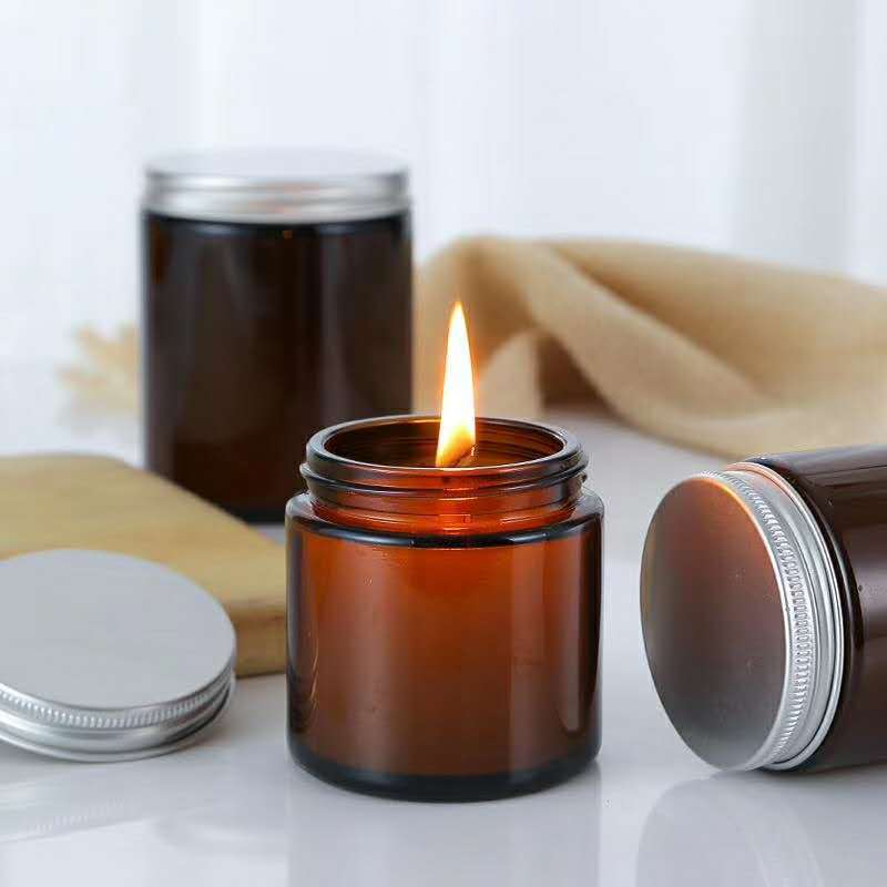 6 Buah 100/250Ml Stoples Lilin - Amber Jar Candle ulasan dan harga