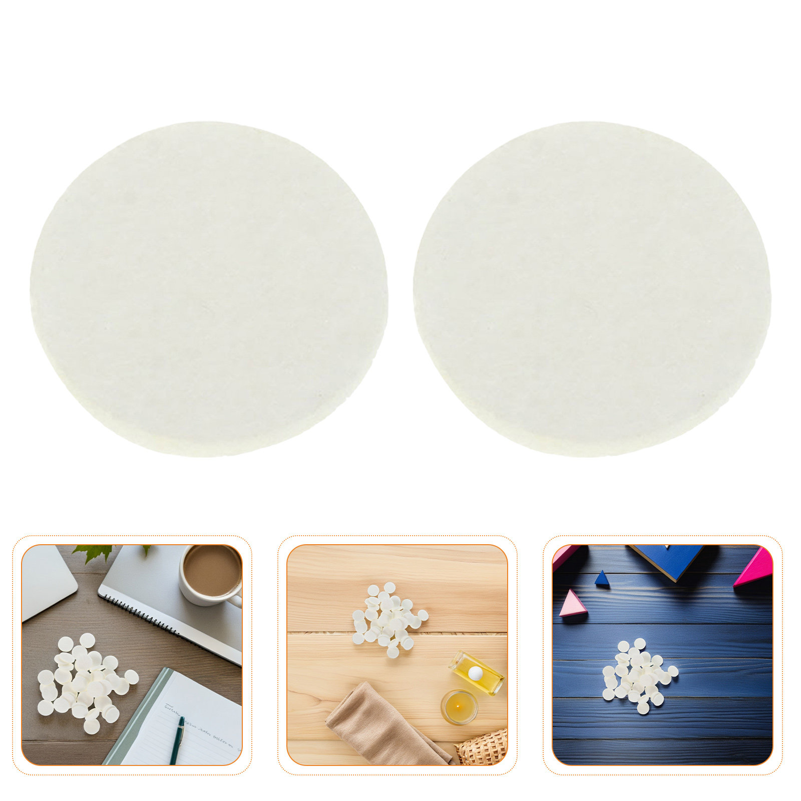 300Pcs Bantalan Kapas Penggant - Diffuser Necklace Locket ulasan dan harga