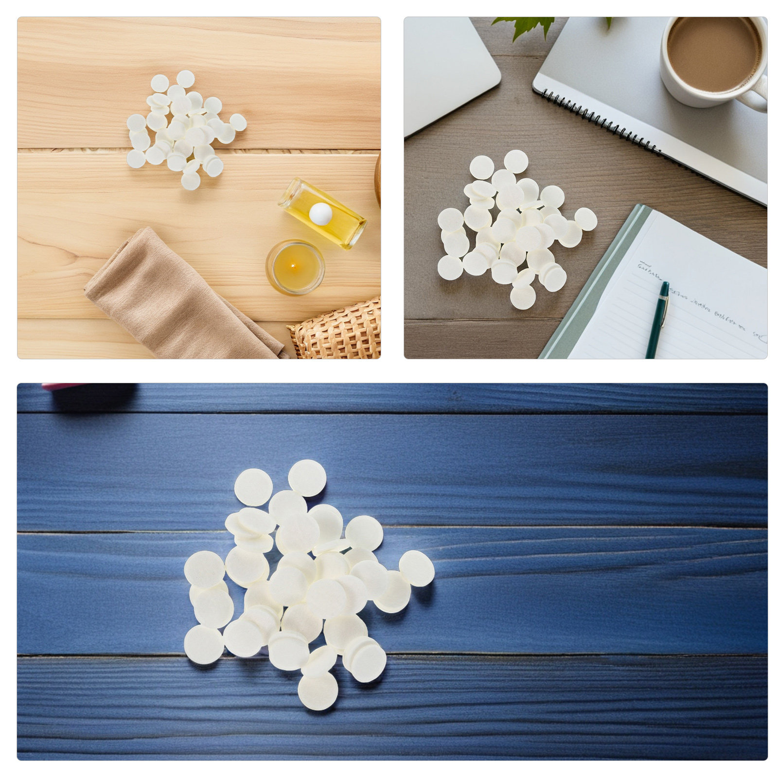 300Pcs Bantalan Kapas Penggant - Diffuser Necklace Locket ulasan dan harga