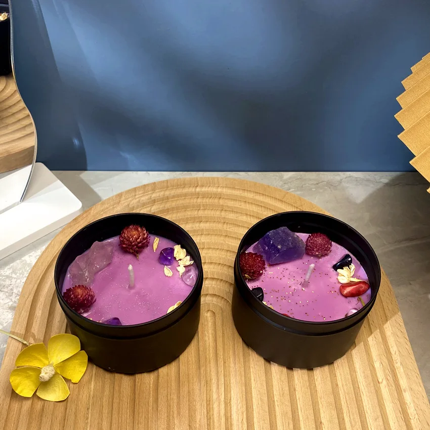 8x5.2cm lilin wangi batu krist - Home Fragrance Jar ulasan dan harga