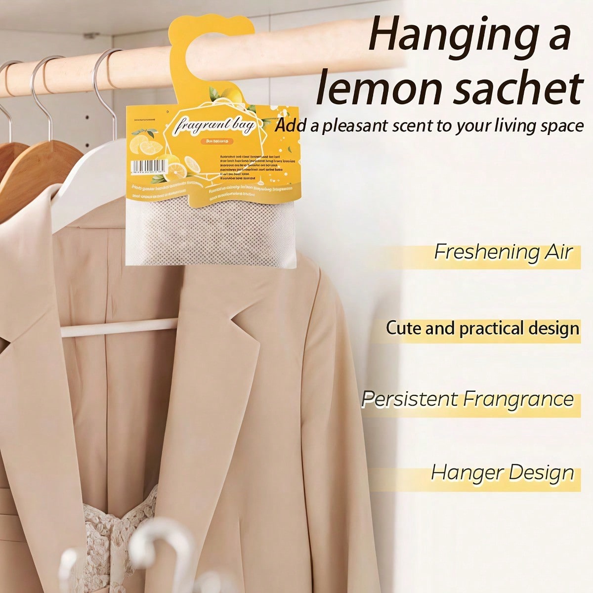 Kantong Pewangi Lemon Gantung, - Home Fragrance Essence ulasan dan harga
