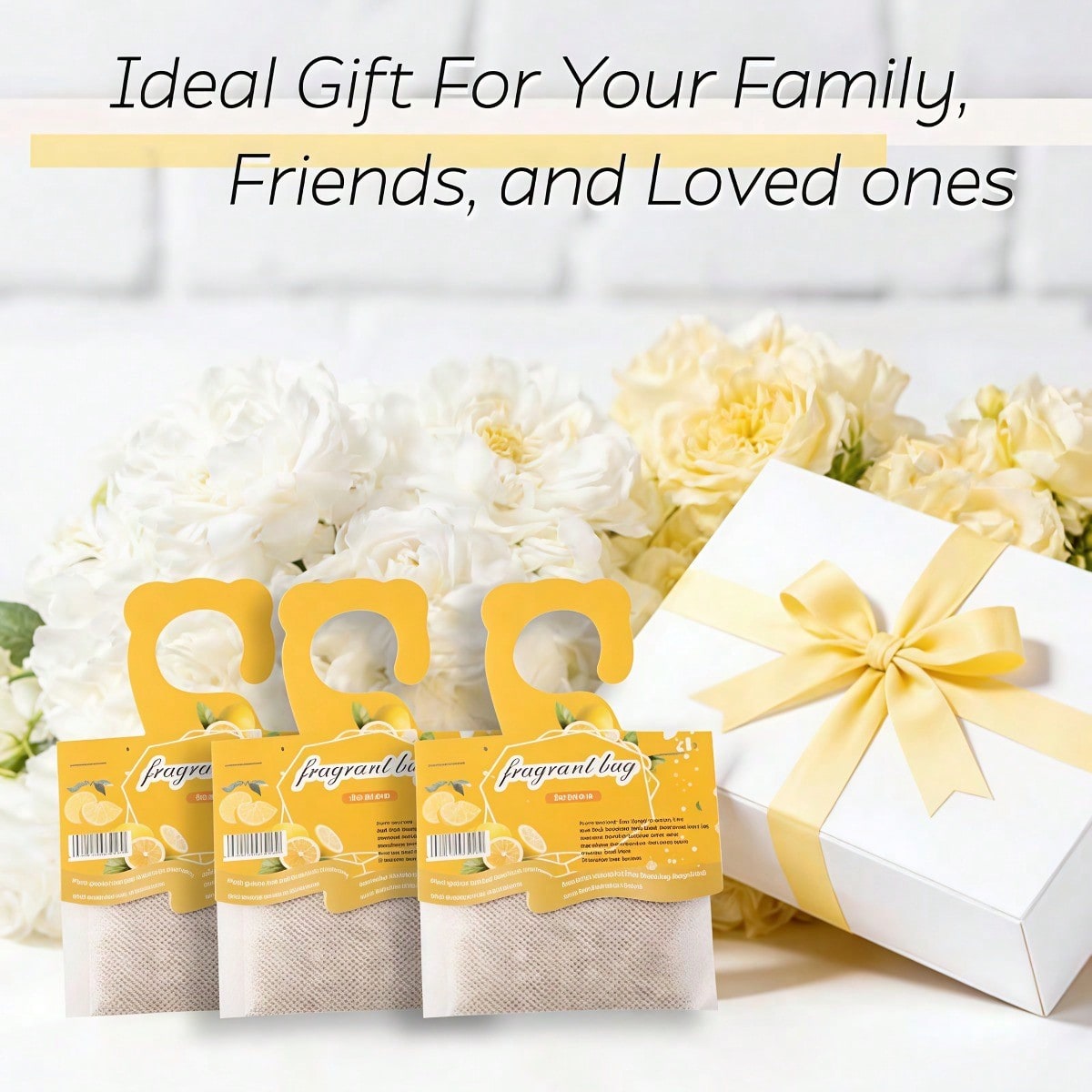 Kantong Pewangi Lemon Gantung, - Home Fragrance Essence ulasan dan harga