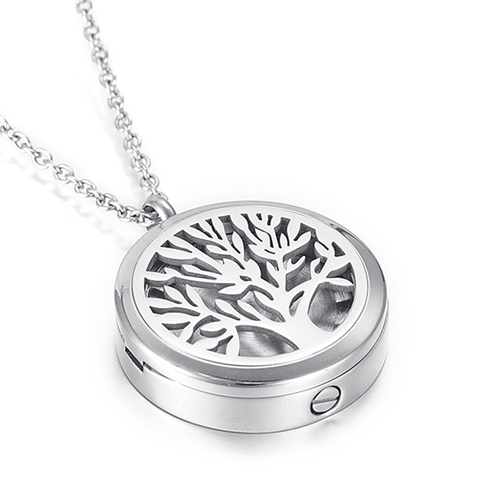 Pohon Kehidupan Kremasi Guci L - Diffuser Necklace Locket ulasan dan harga